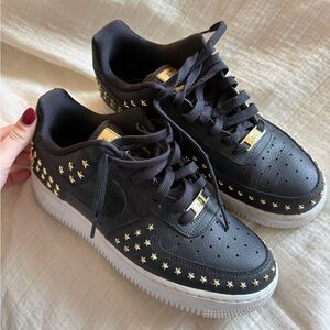 Nike Black and Gold “star studded” Air Force’s